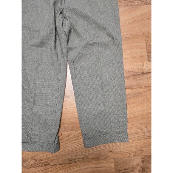 Vintage Polo Ralph Lauren Mens 31x32 Pants Checkered Pleated Gray Classic Style - Picture 3 of 16